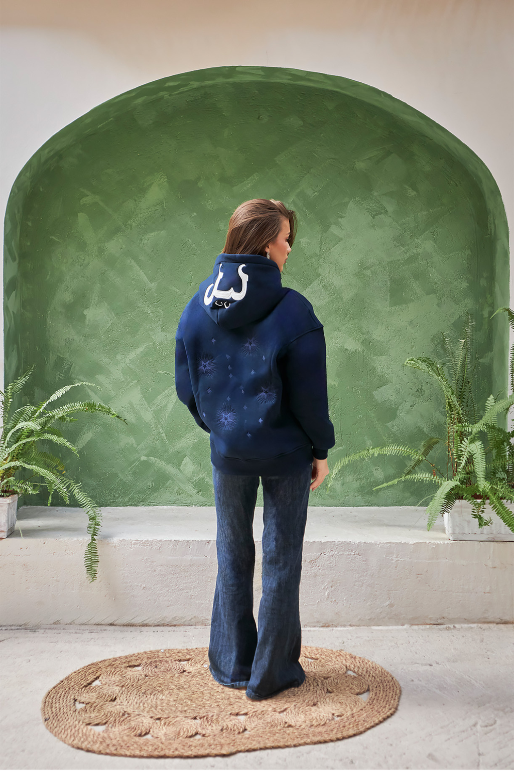 Leil Essential Hoodie in Midnight Tide